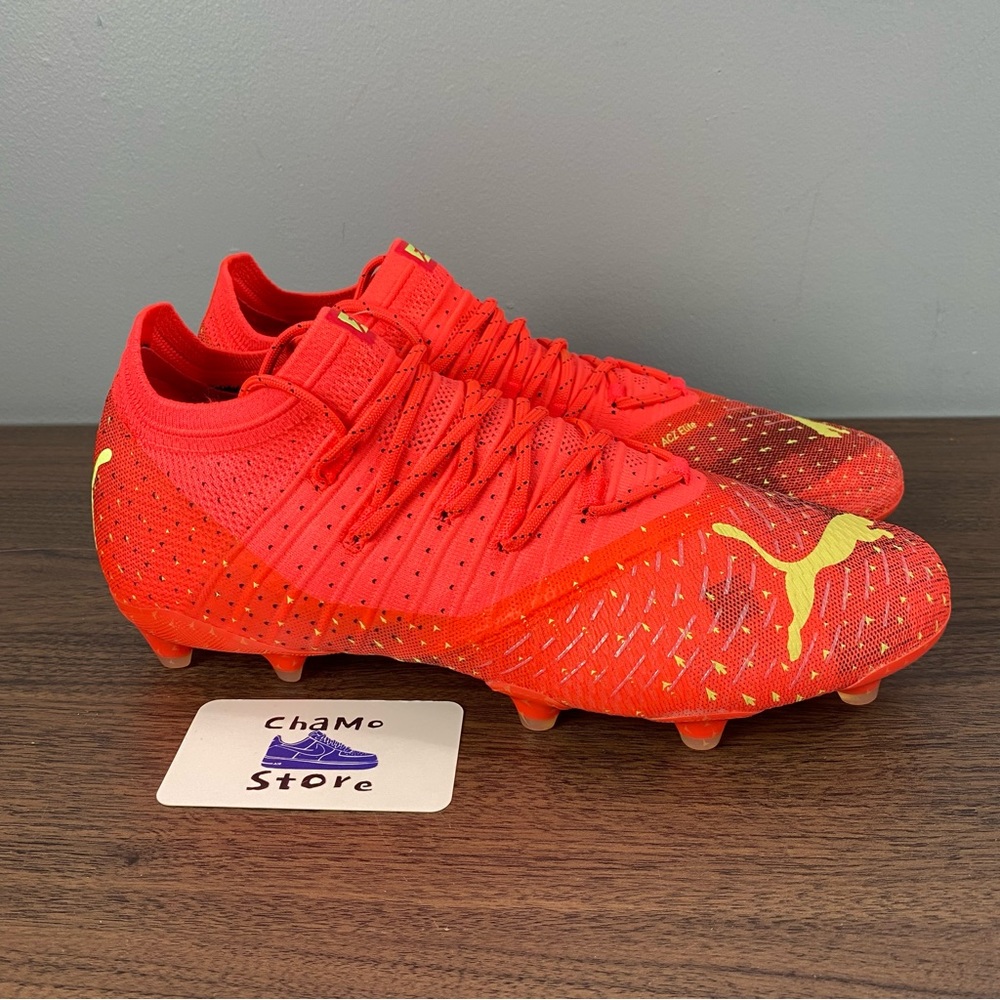 PUMA FUTURE Z 1.4 FG/AG FEARLESS FIERY Coral Soccer Cleats 106989 03 Sz 10.5 - Picture 1 of 8